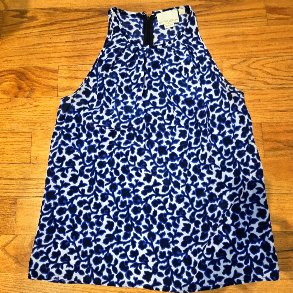 Cynthia Rowley Silk Tank, Size Large
